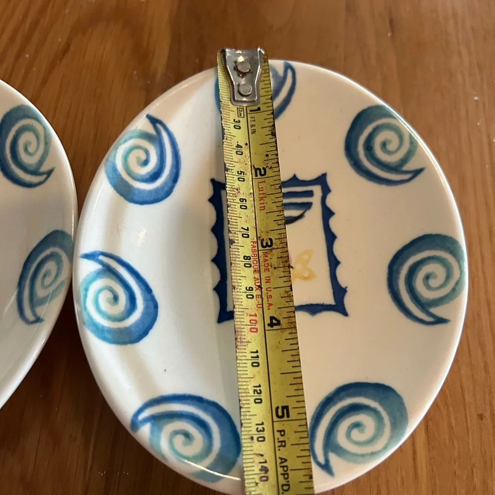 Set of 2 treasure island pirate Laura Ashley Soap Dish dishes England Vintage